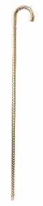 Gold Metal Twisted Crook Formal Cane