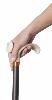 Relax-grip Orthopaedic Cane, marbled, brown, right hand