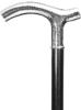 Gents Planished Crutch, silver plated