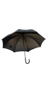 Umbrella, gents, black crook & canopy