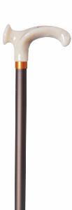 Relax-grip Orthopaedic Cane, marbled, brown, right hand