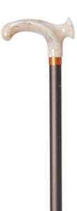 Relax-grip Orthopaedic Cane, marbled, brown, left hand