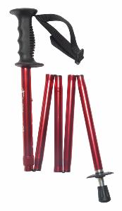 Folding Trekking Pole, <br>red REDUCED