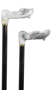Moulded Handle, black/marbled, right hand