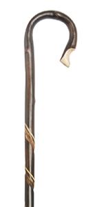 Chestnut Shepherd's Crook, scorched, double spiral
