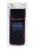 Wallet For Folding Stick, <br>black with brown trim